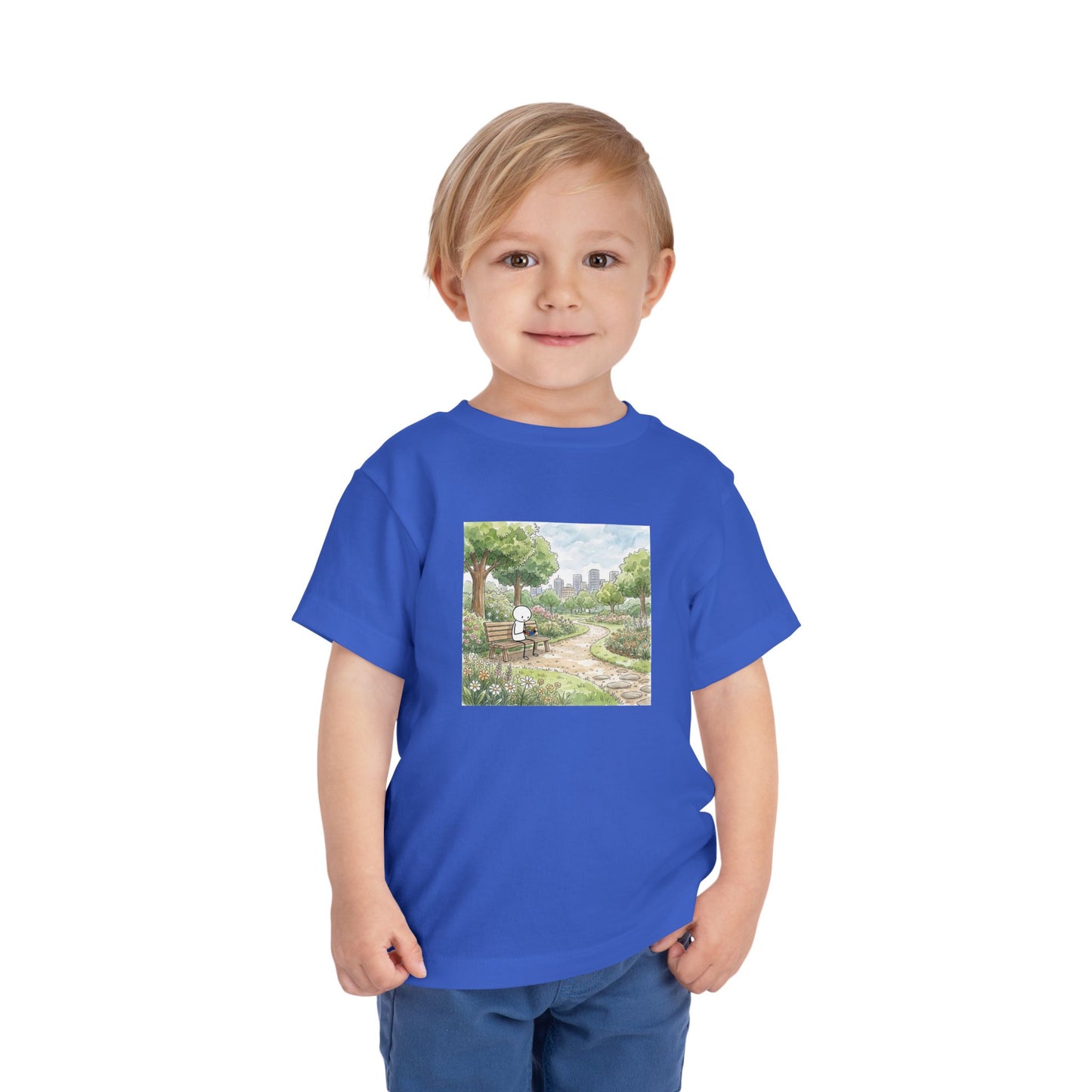 City Park - Rubik's Cube Art Watercolor Toddler Short Sleeve T-Shirt