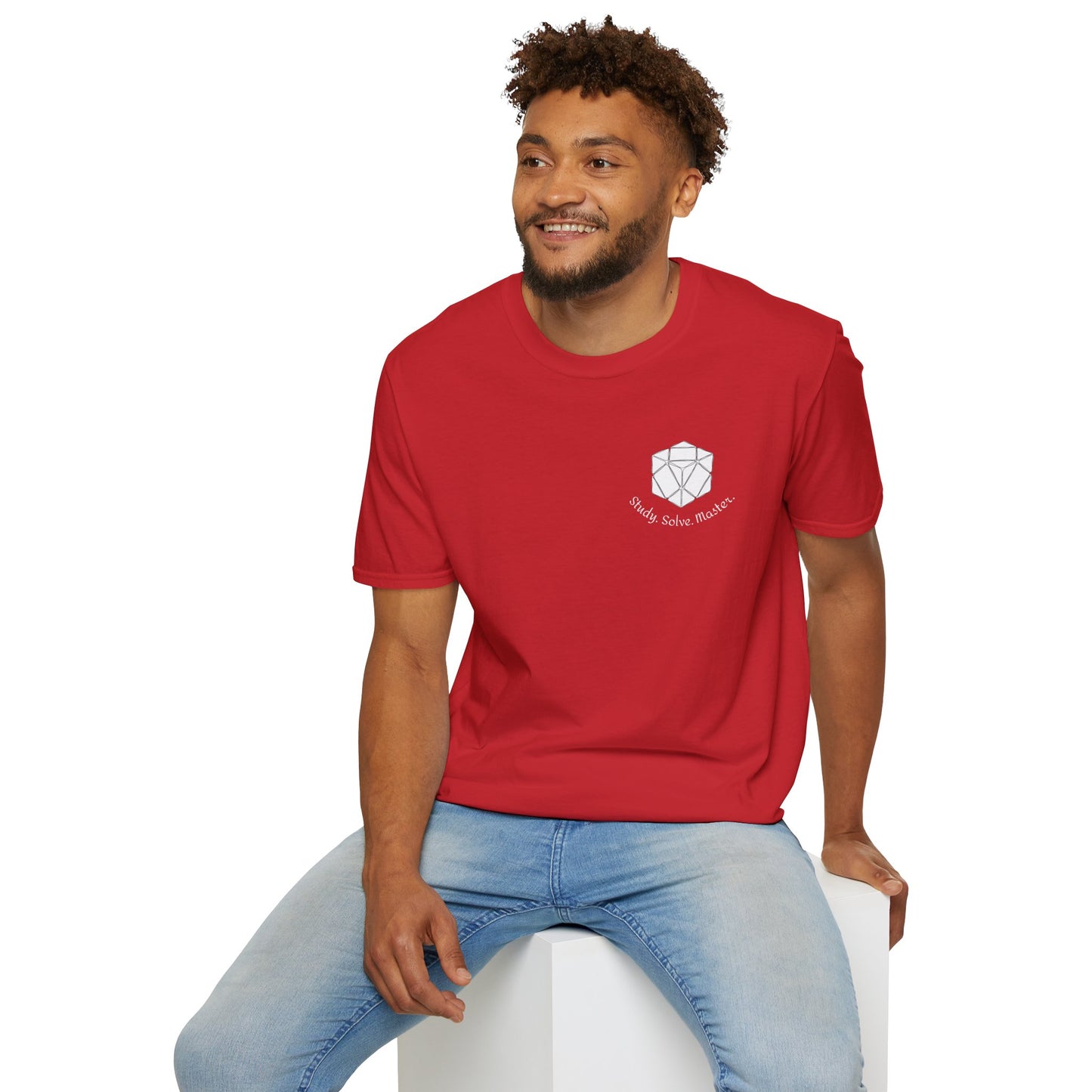 Skewb Doodle (Subtle) Unisex Graphic Softstyle T-Shirt