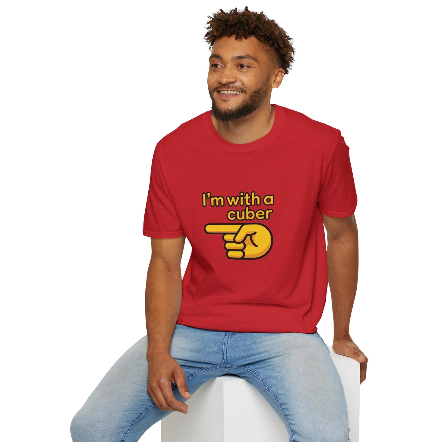 I'm With A Cuber Unisex Graphic Softstyle T-Shirt