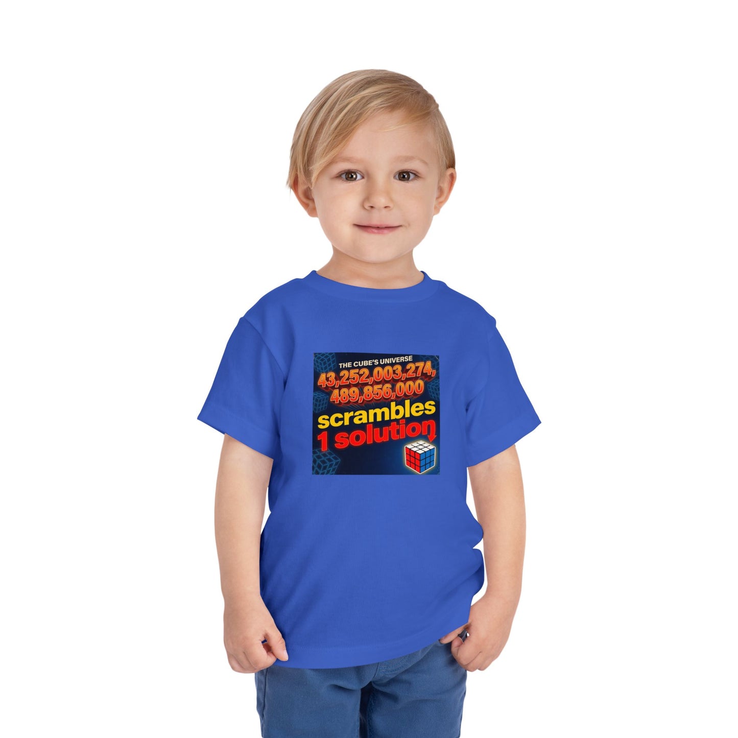 One Solution - Rubik's Cube Art Toddler Short Sleeve T-Shirt