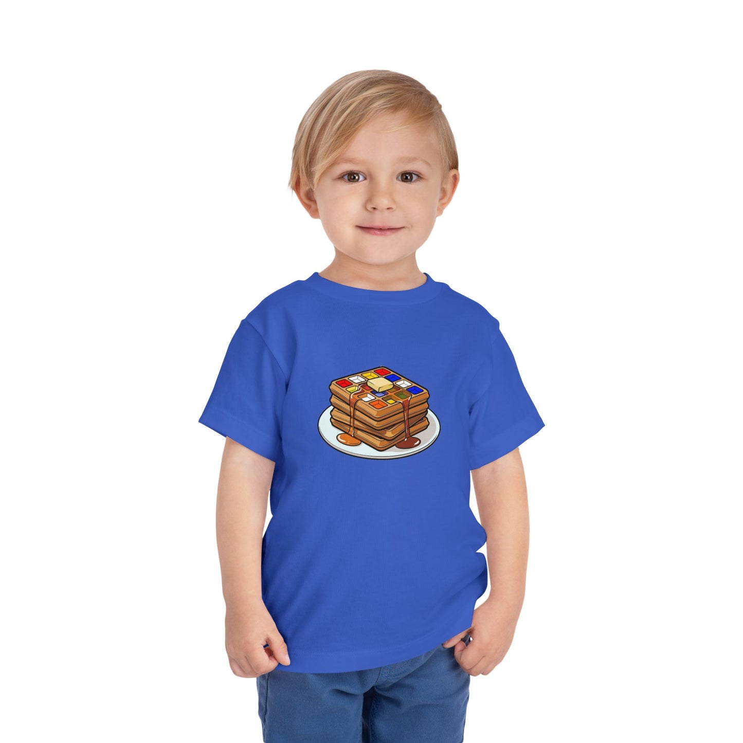 4x4 Waffles - Rubiks Cube Toddler Short Sleeve T-Shirt