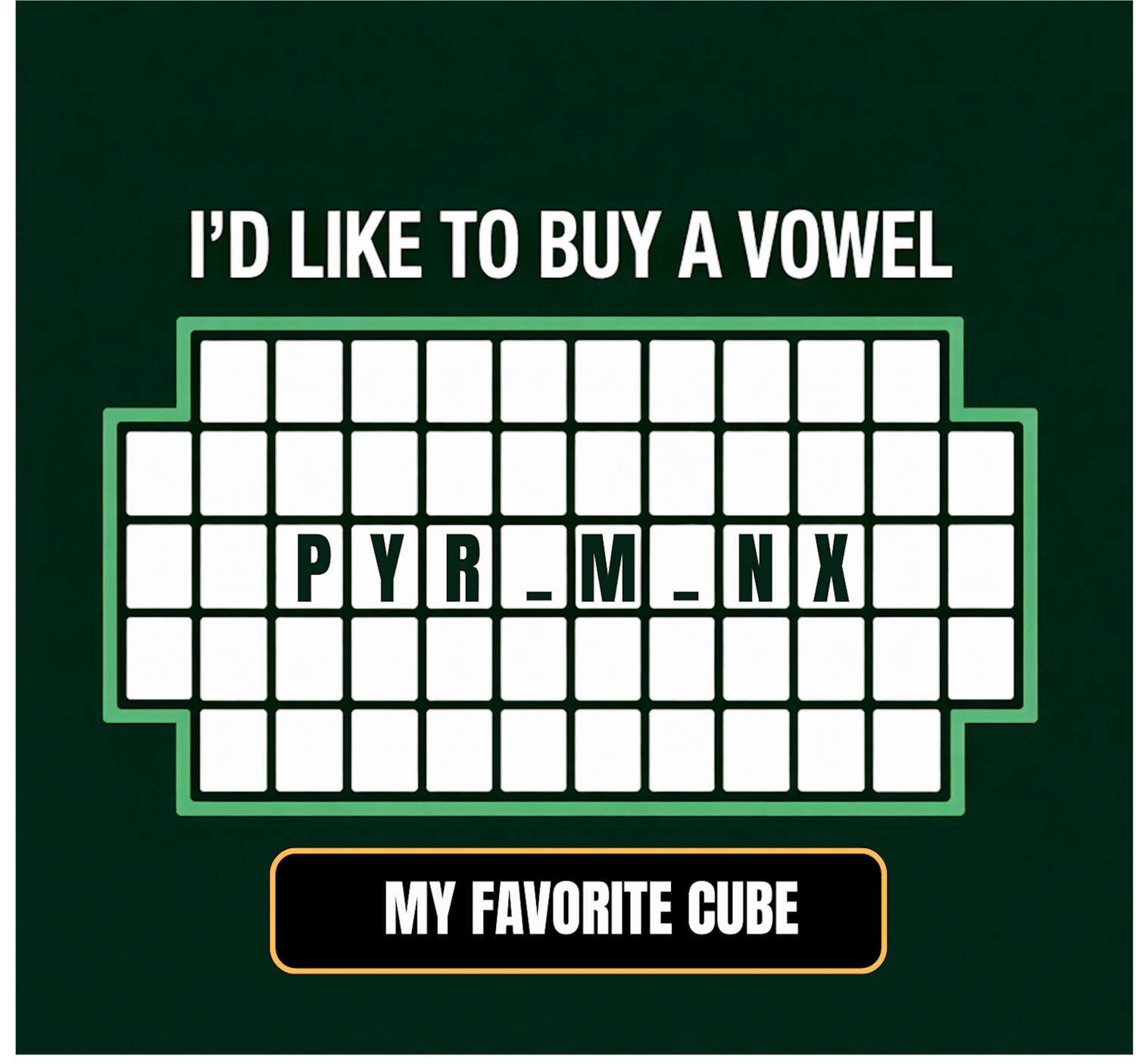 I'd Like Buy A Vowel Collection