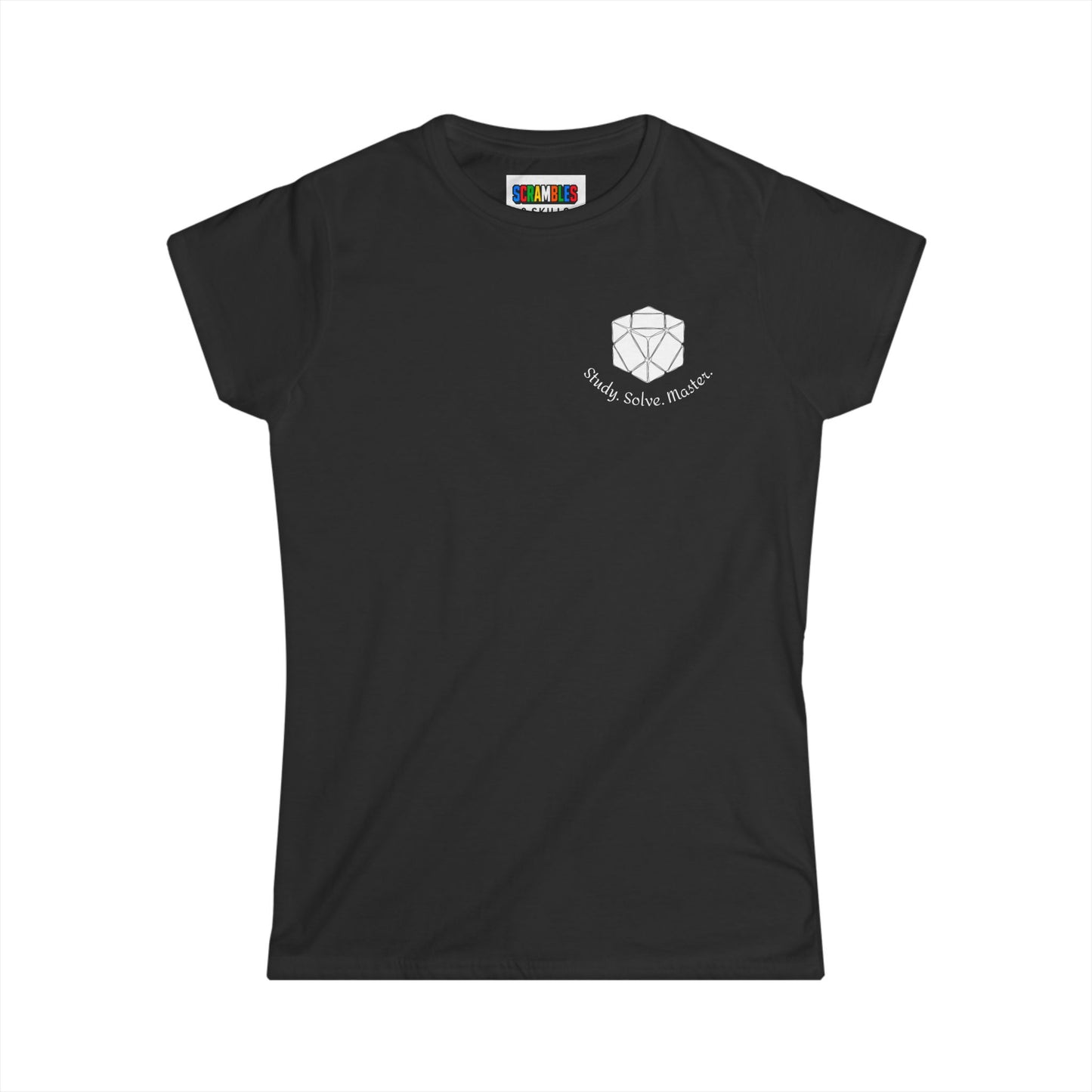 Skewb Doodle (subtle) Women's Softstyle T-Shirt