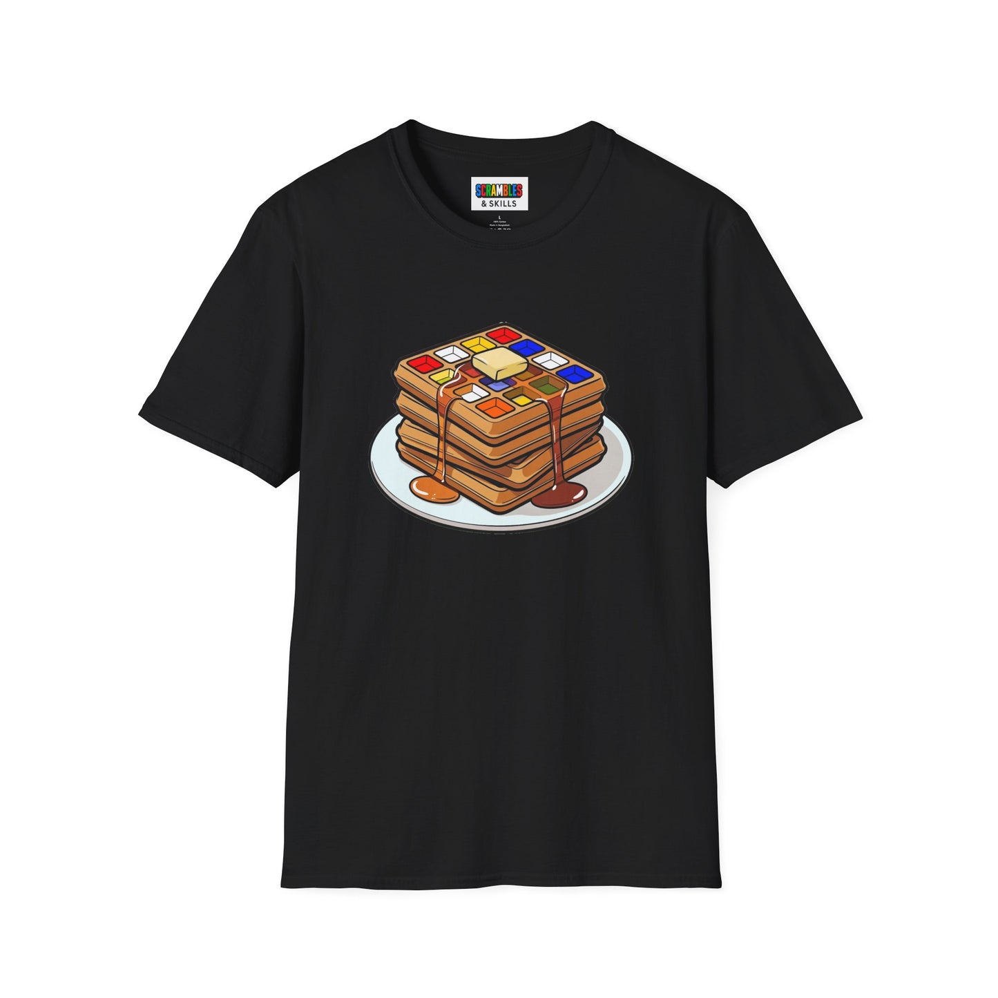 4x4 Waffles - Rubiks Cube Unisex Graphic Softstyle T-Shirt