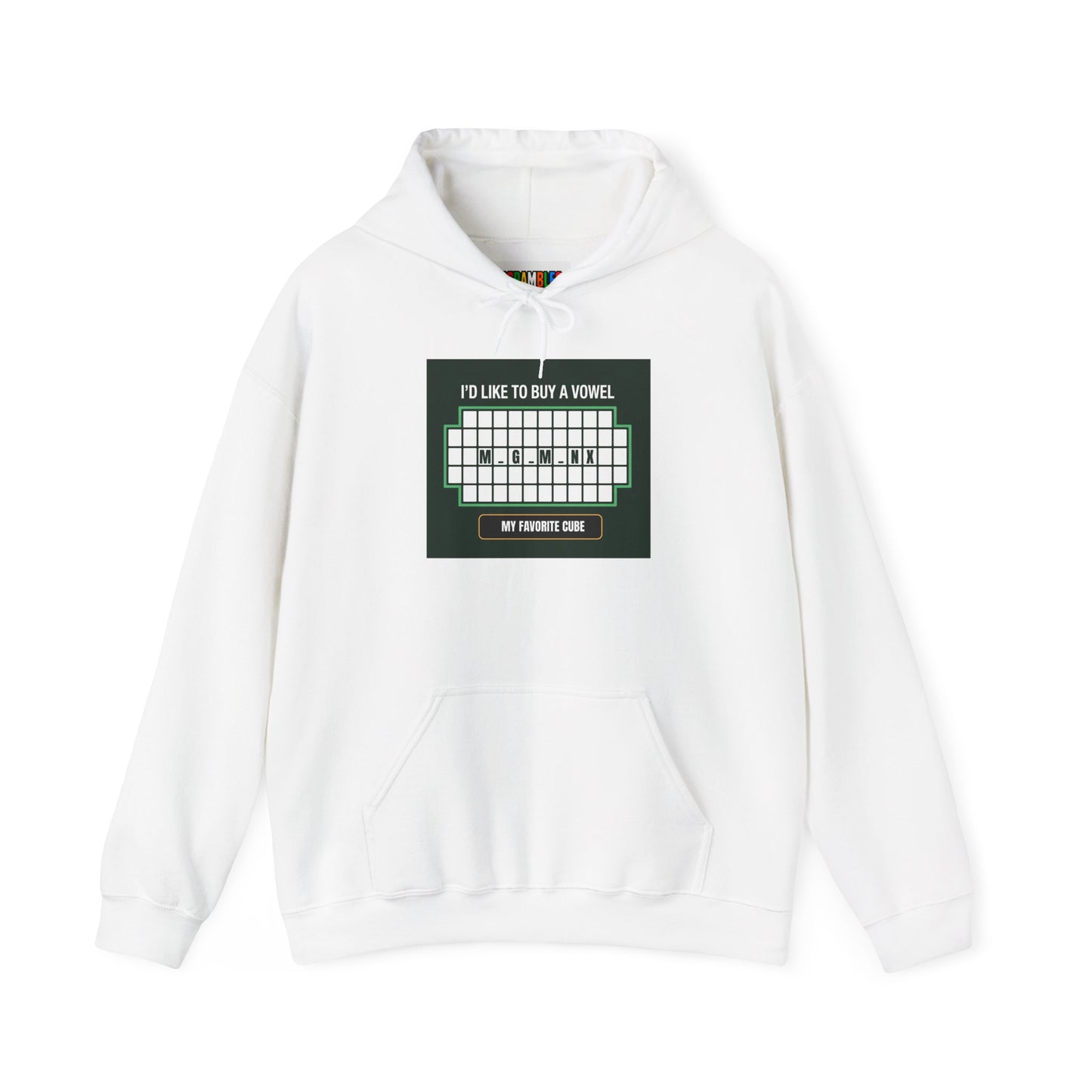 Megaminx Vowel - Rubik's Cube Art Unisex Heavy Blend™ Hooded Sweatshirt
