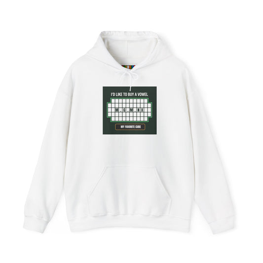 Megaminx Vowel - Rubik's Cube Art Unisex Heavy Blend™ Hooded Sweatshirt