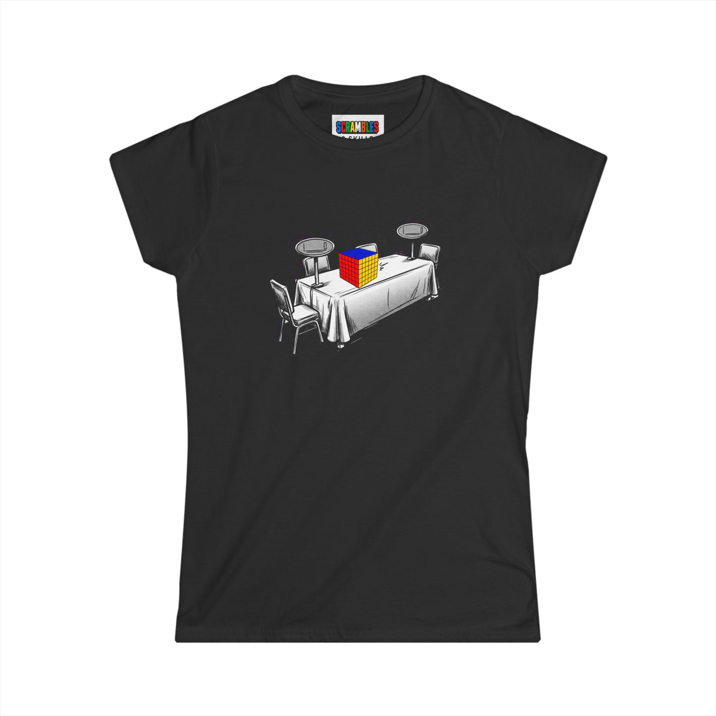 6x6 Comp Day  - Rubik's Cube Art Women's Softstyle T-Shirt