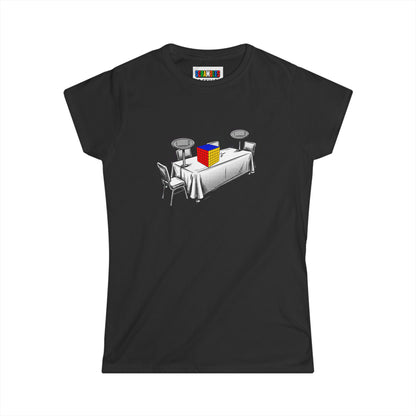 6x6 Comp Day  - Rubik's Cube Art Women's Softstyle T-Shirt