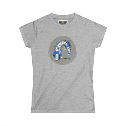 Street Flip - Trick Shot Art  Women's Softstyle T-Shirt