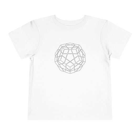 Megaminx Doodle  - Rubik's Cube Art Toddler Short Sleeve T-Shirt