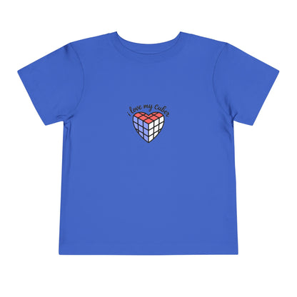 I Love My Cuber - Rubik's Cube Art  Toddler Short Sleeve T-Shirt