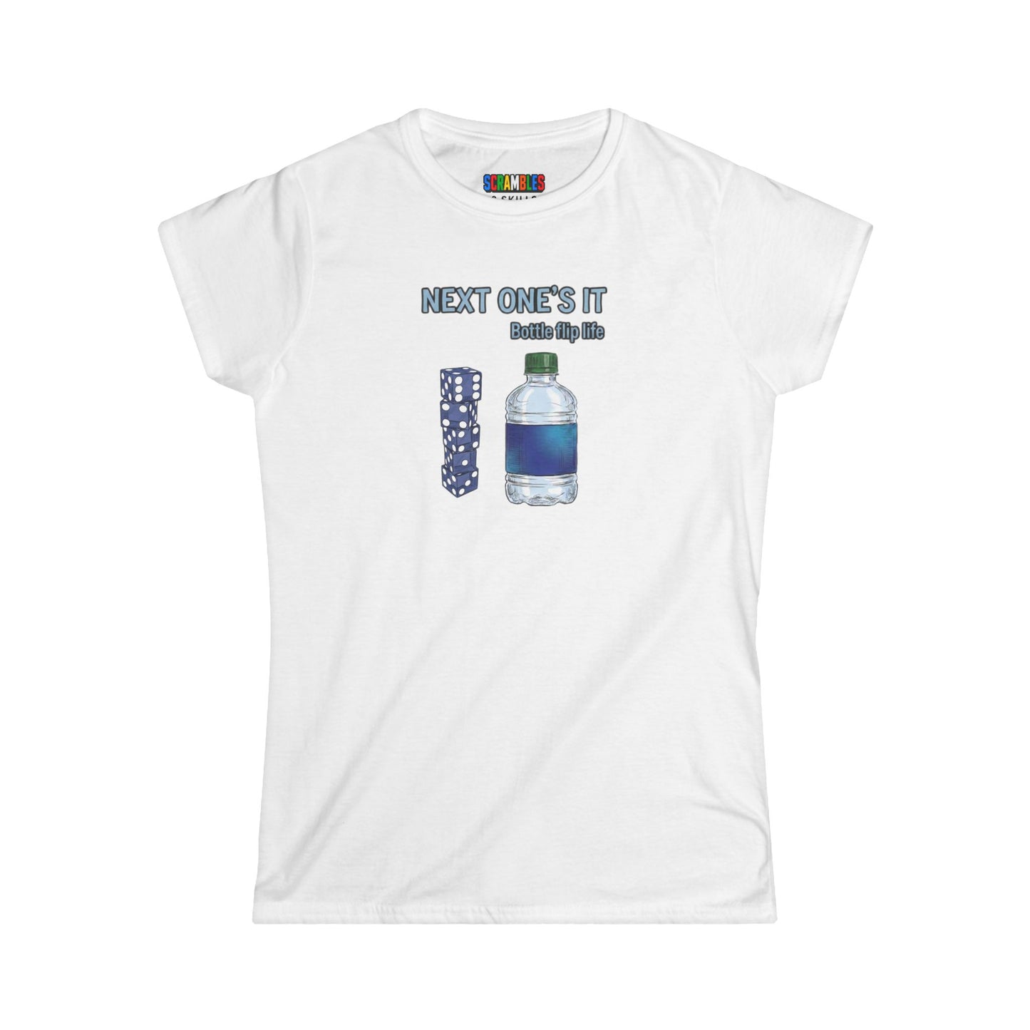Next One's It Bottle Flip Art Women's Softstyle T-Shirt