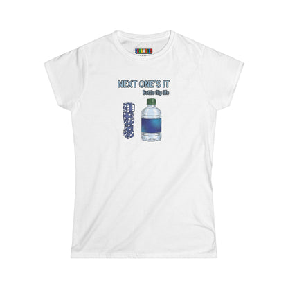 Next One's It Bottle Flip Art Women's Softstyle T-Shirt