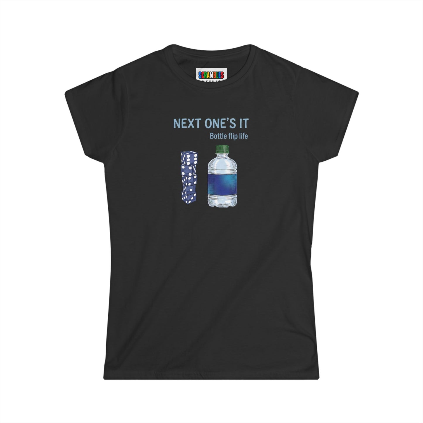 Next One's It Bottle Flip Art Women's Softstyle T-Shirt