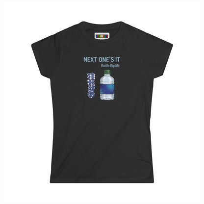 Next One's It Bottle Flip Art Women's Softstyle T-Shirt