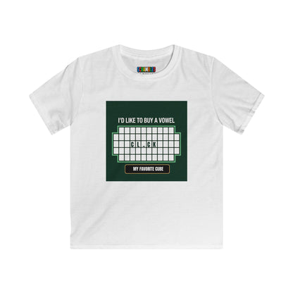 Clock - Vowel  - Rubik's Cube Art Kids Softstyle Tee