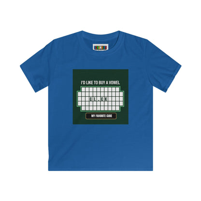 Clock - Vowel  - Rubik's Cube Art Kids Softstyle Tee