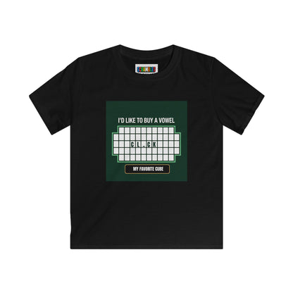 Clock - Vowel  - Rubik's Cube Art Kids Softstyle Tee
