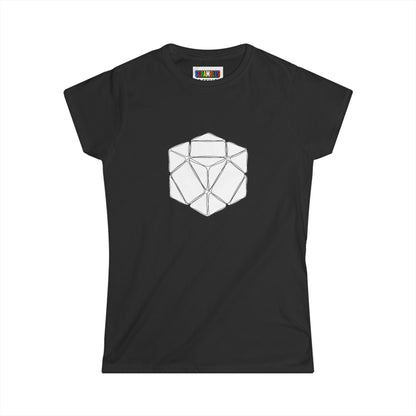 Skewb Doodle -Rubik's Cube Art  Women's Softstyle T-Shirt