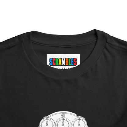Clock Doodle  - Rubik's Cube Art Toddler Short Sleeve T-Shirt