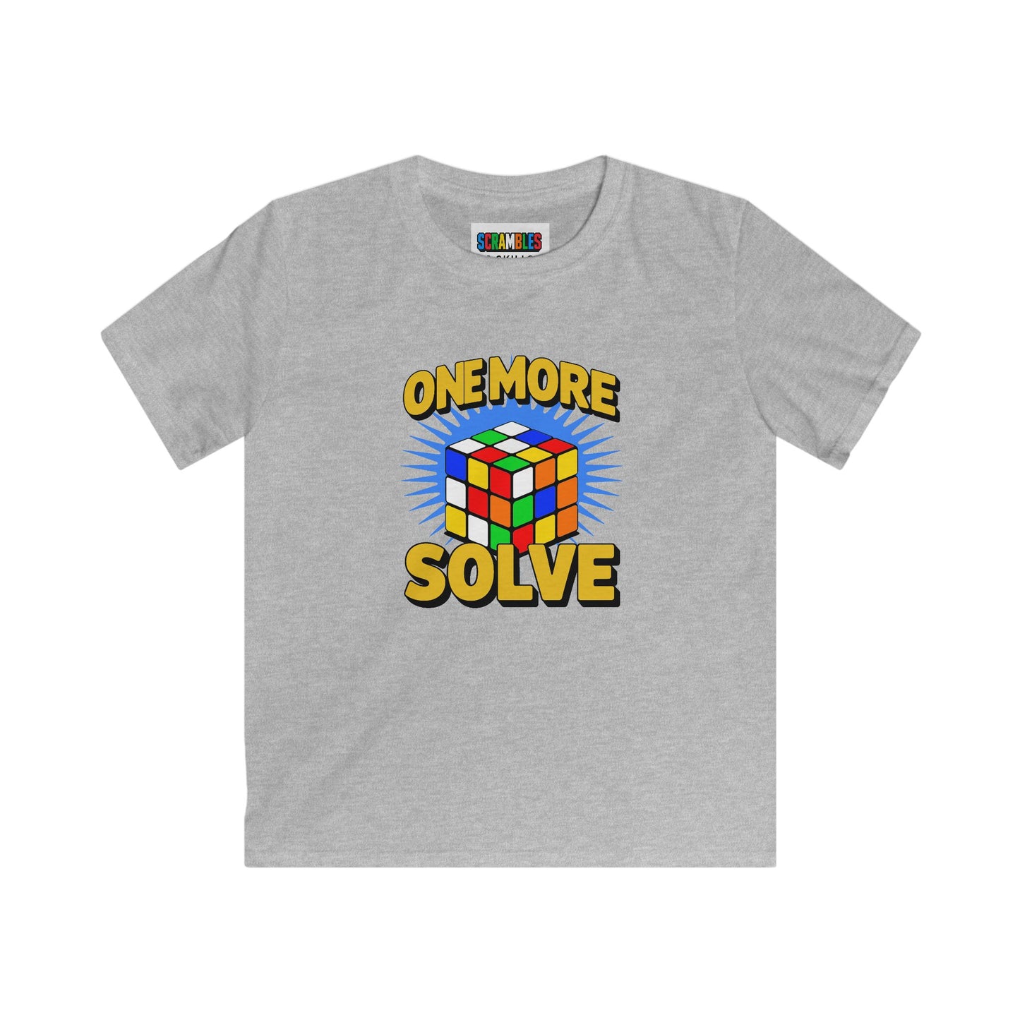 One More Solve - Rubiks Cube Kids Softstyle Tee