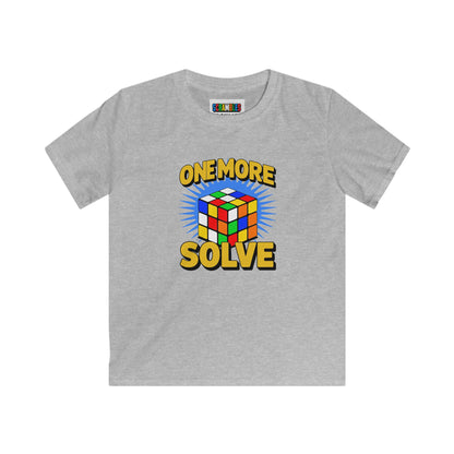 One More Solve - Rubiks Cube Kids Softstyle Tee