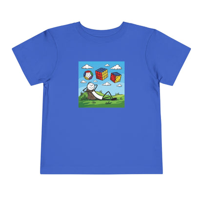 Daydream Solves - Rubik's Cube Art  Toddler Short Sleeve T-Shirt