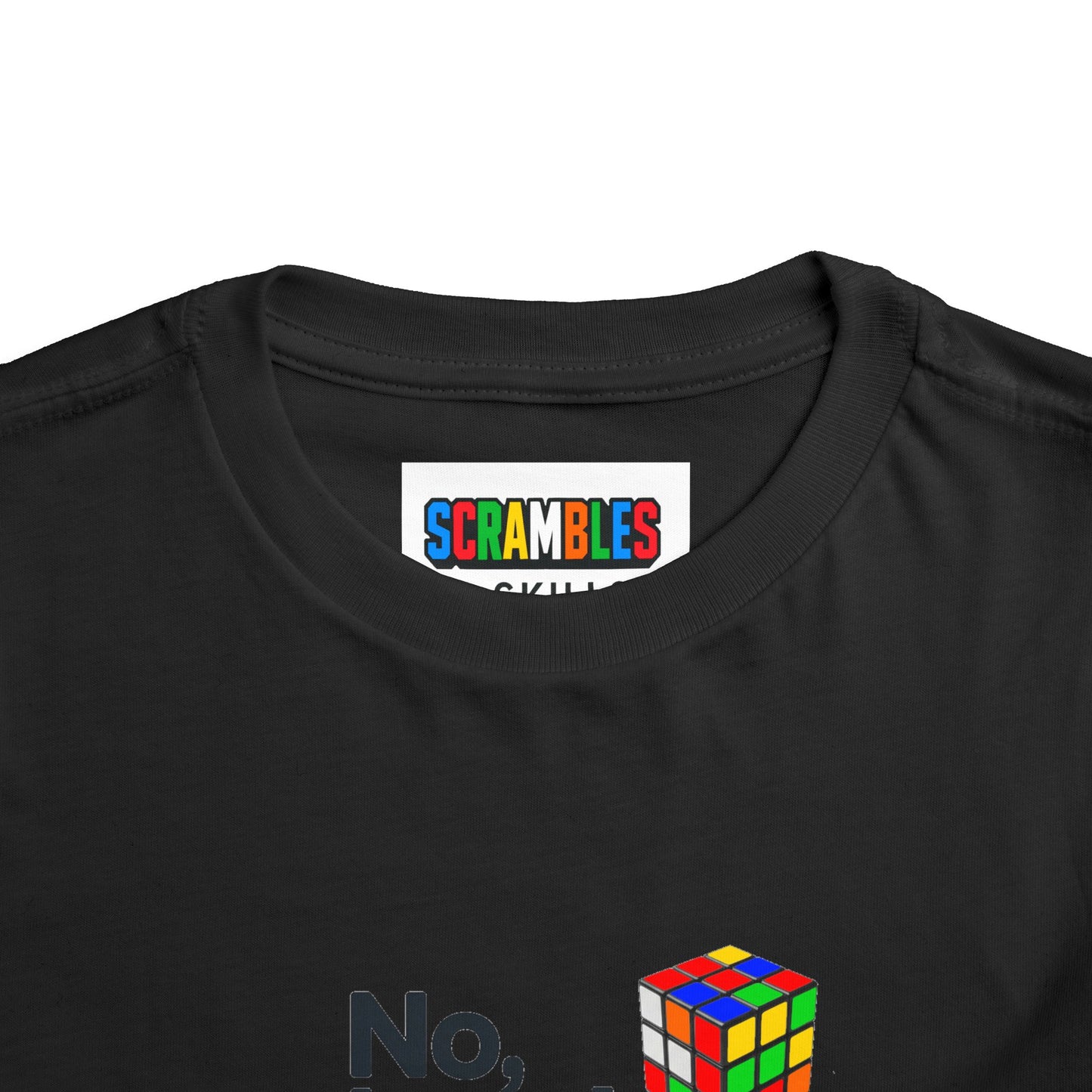 No, I Can't Solve It  - Rubik's Cube Art Toddler Short Sleeve T-Shirt