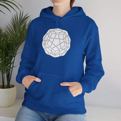 Megaminx Doodle - Rubik's Cube Art Unisex Heavy Blend™ Hooded Sweatshirt