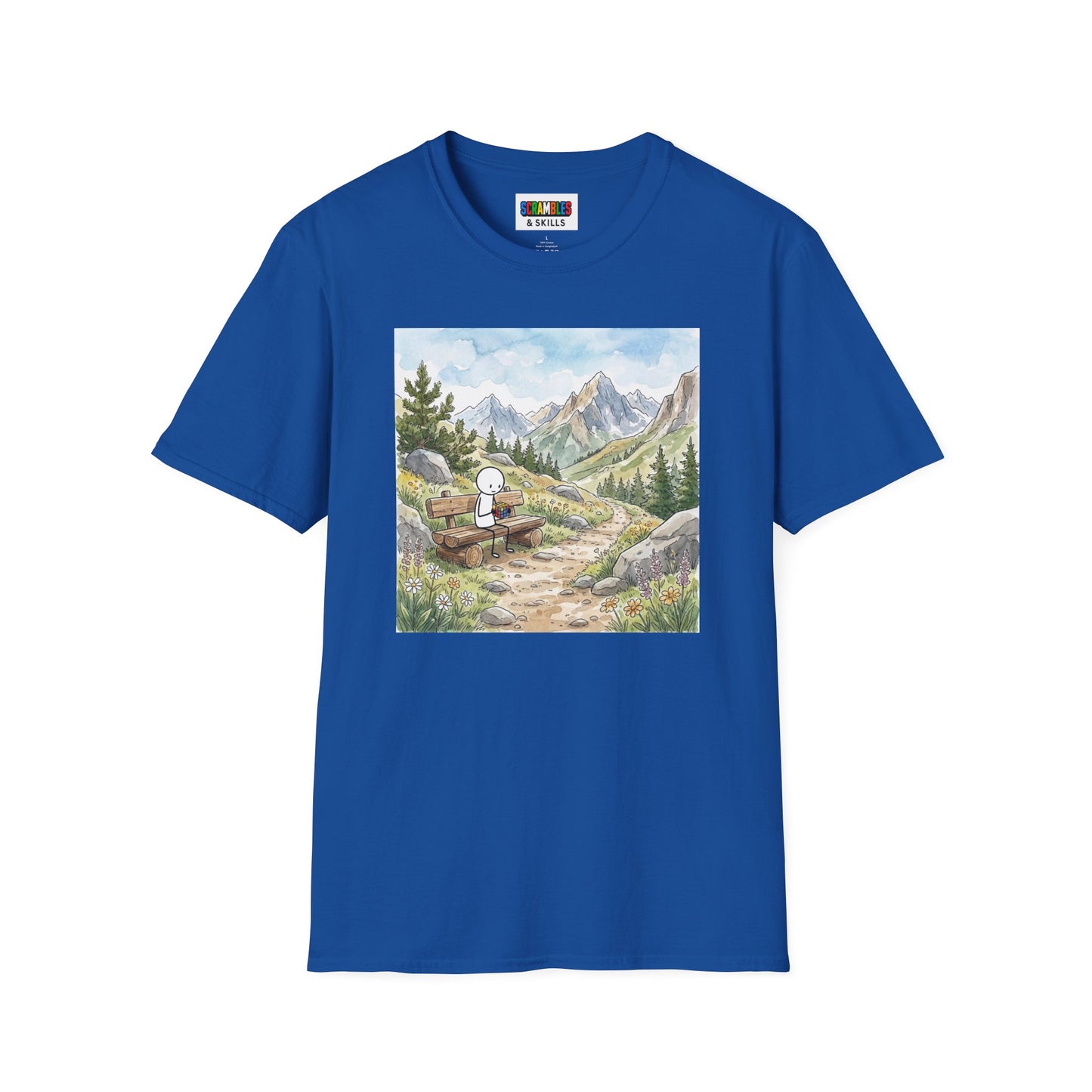 Mountain Watercolor Unisex Graphic Softstyle T-Shirt