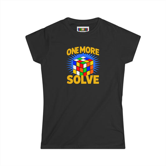 ⚡ Express - One More Solve - Rubiks Cube Women's Softstyle T-Shirt