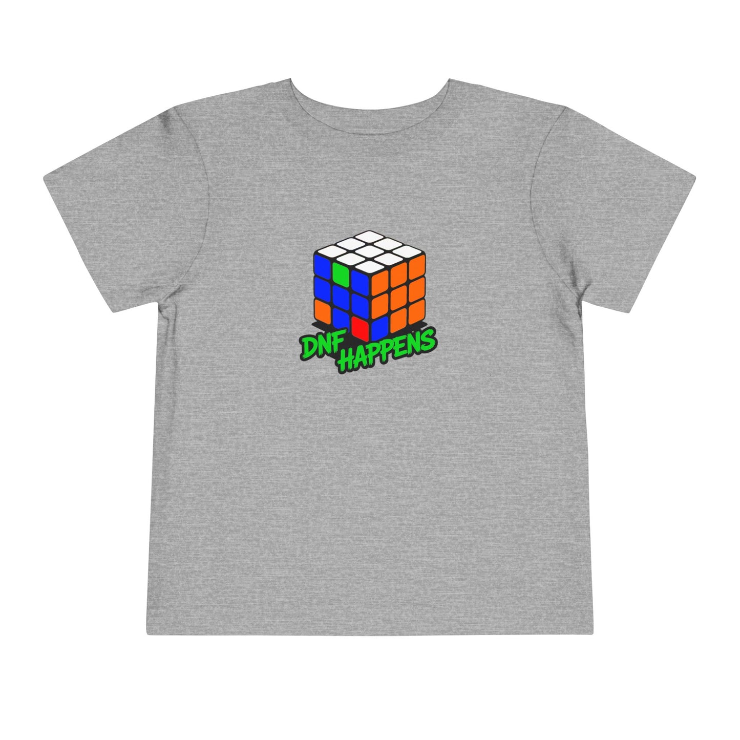 DNF Happens - Rubiks Cube Toddler Short Sleeve T-Shirt