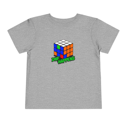 DNF Happens - Rubiks Cube Toddler Short Sleeve T-Shirt