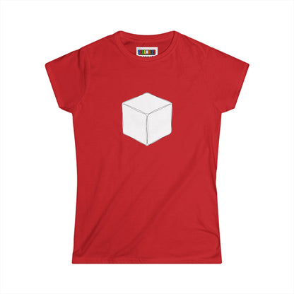 1x1 Doodle - Rubik's Cube Art  Women's Softstyle T-Shirt