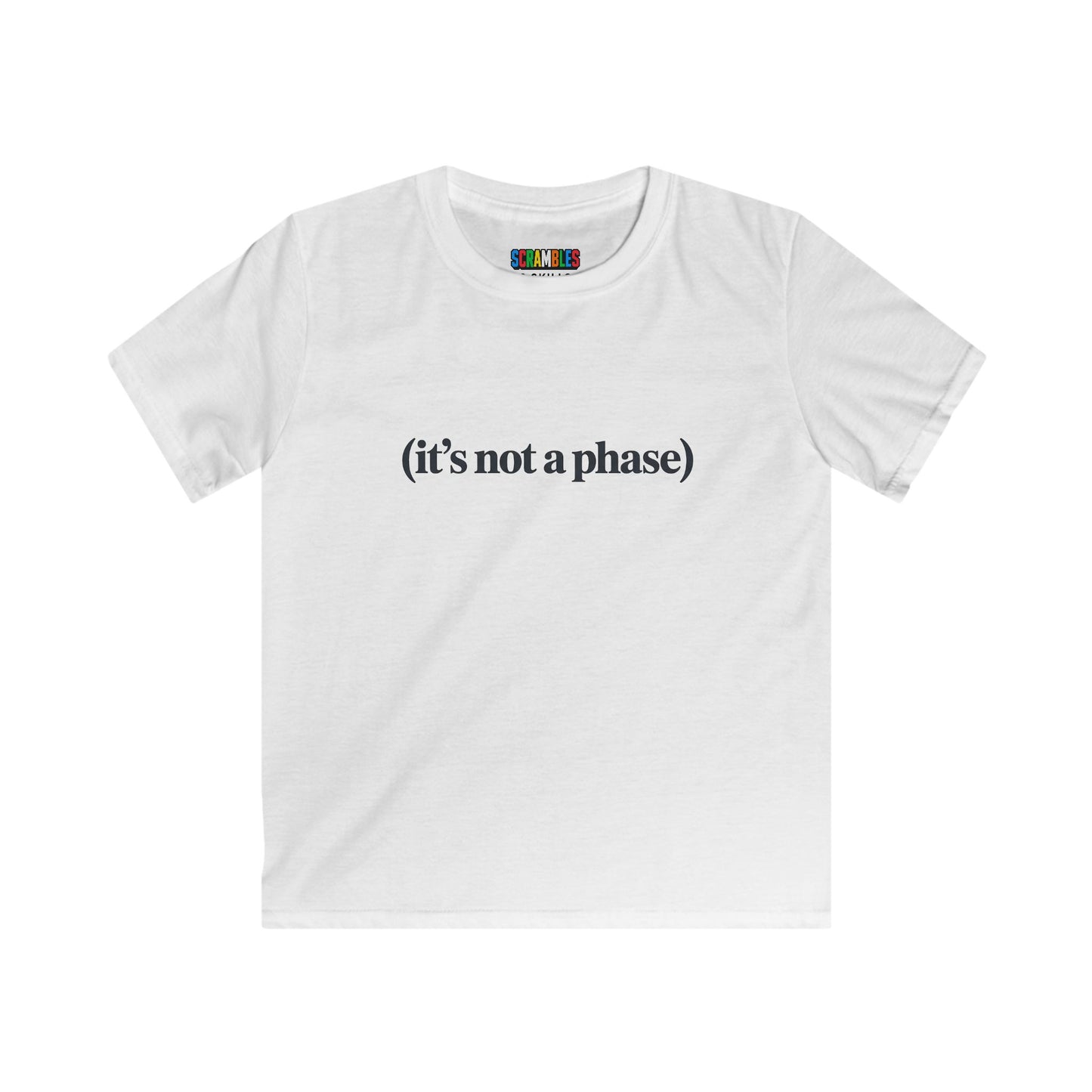 Not a Phase - Rubik's Cube Art  Kids Softstyle Tee