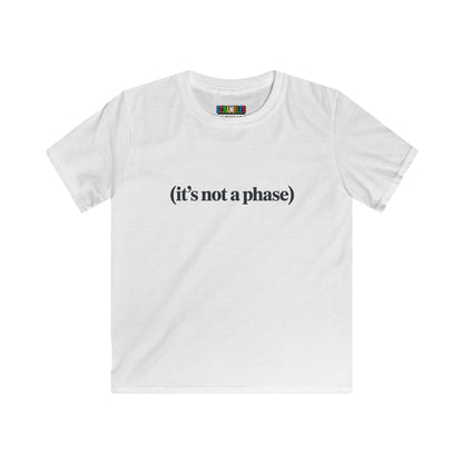 Not a Phase - Rubik's Cube Art  Kids Softstyle Tee