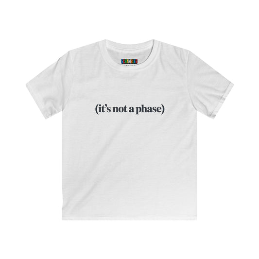 Not a Phase - Rubik's Cube Art  Kids Softstyle Tee