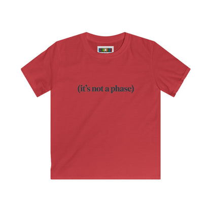 Not a Phase - Rubik's Cube Art  Kids Softstyle Tee