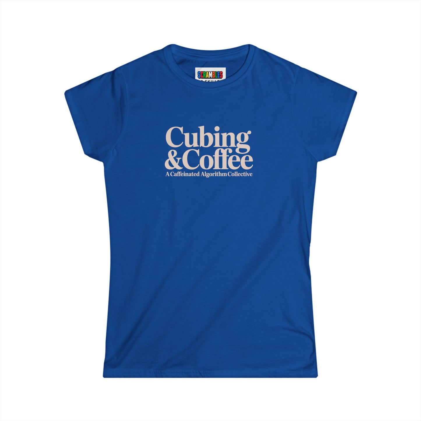 Cubing & Coffee Rubik's Cube Art Women's Softstyle T-Shirt