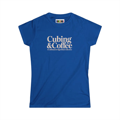 Cubing & Coffee Rubik's Cube Art Women's Softstyle T-Shirt
