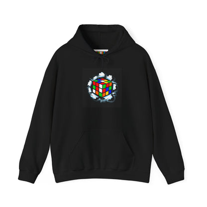 Crashing Out - Rubiks Cube Unisex Heavy Blend™ Hooded Sweatshirt