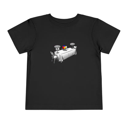 3x3 One-Handed Comp Day - Rubik's Cube Art  Toddler Short Sleeve T-Shirt
