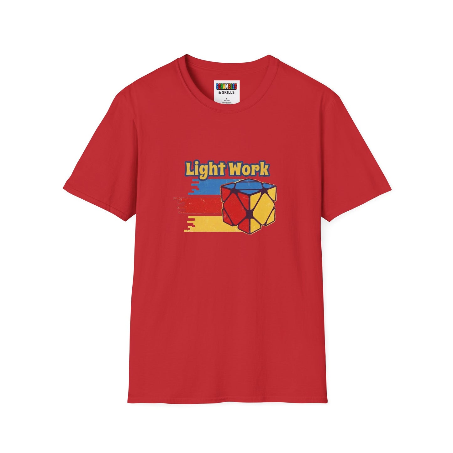 ⚡ Express - Skewb Light Work Rubiks Cube Art Unisex Graphic Softstyle T-Shirt