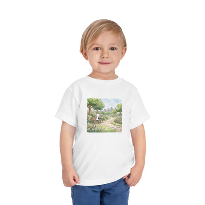 City Park - Rubik's Cube Art  Watercolor Toddler Short Sleeve T-Shirt
