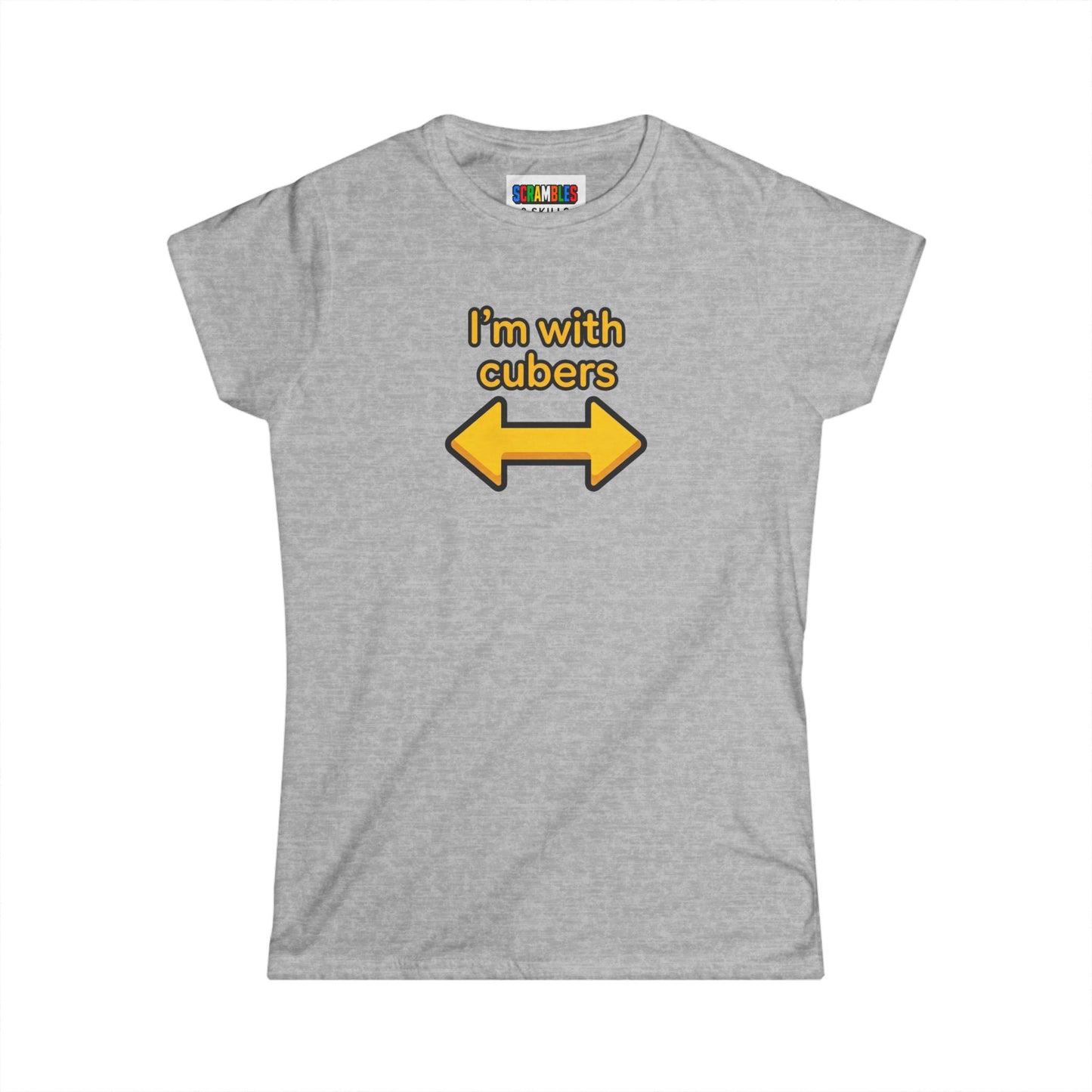 I'm With Cubers - Cubing Women's Softstyle T-Shirt
