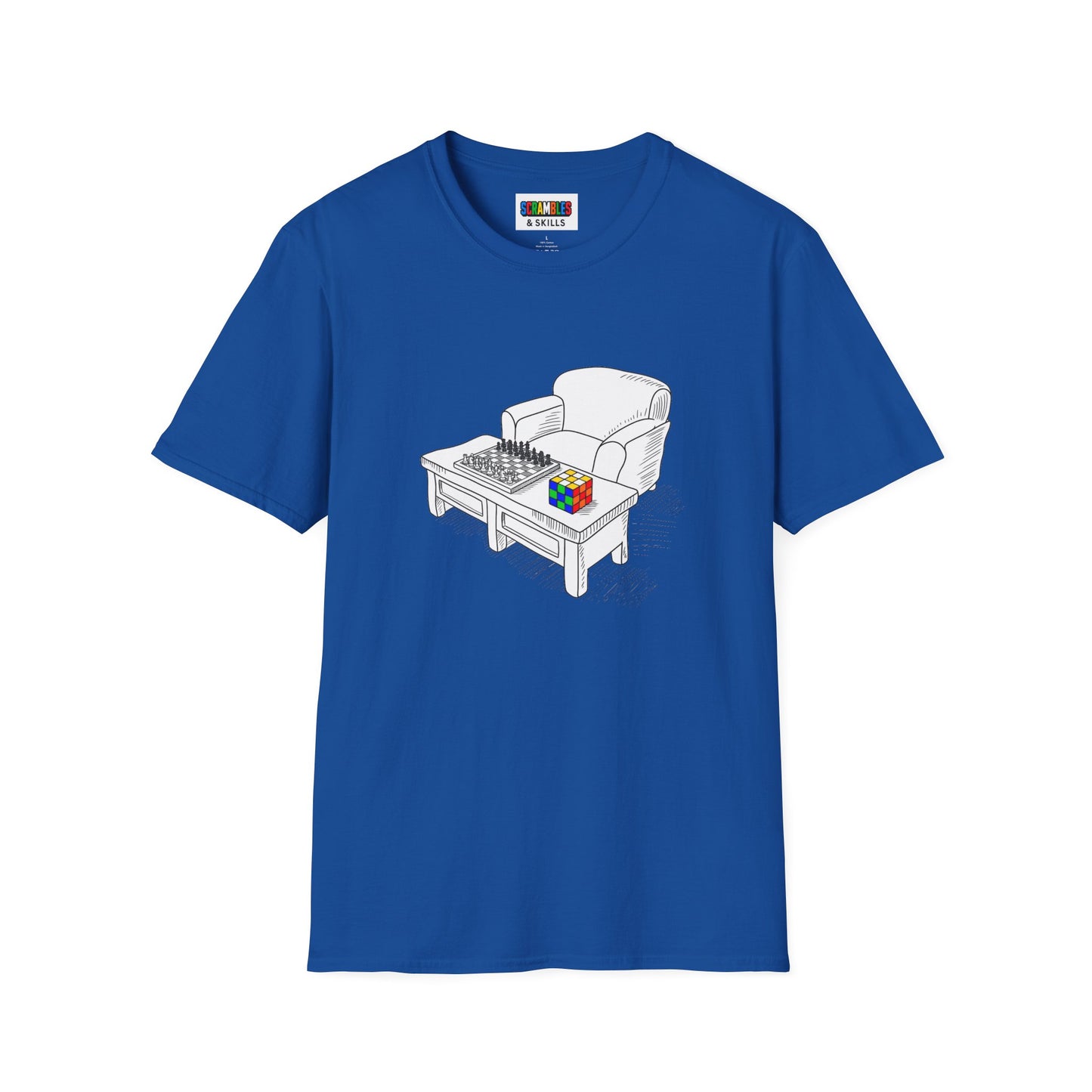 Chess and Checkered Unisex Graphic Softstyle T-Shirt