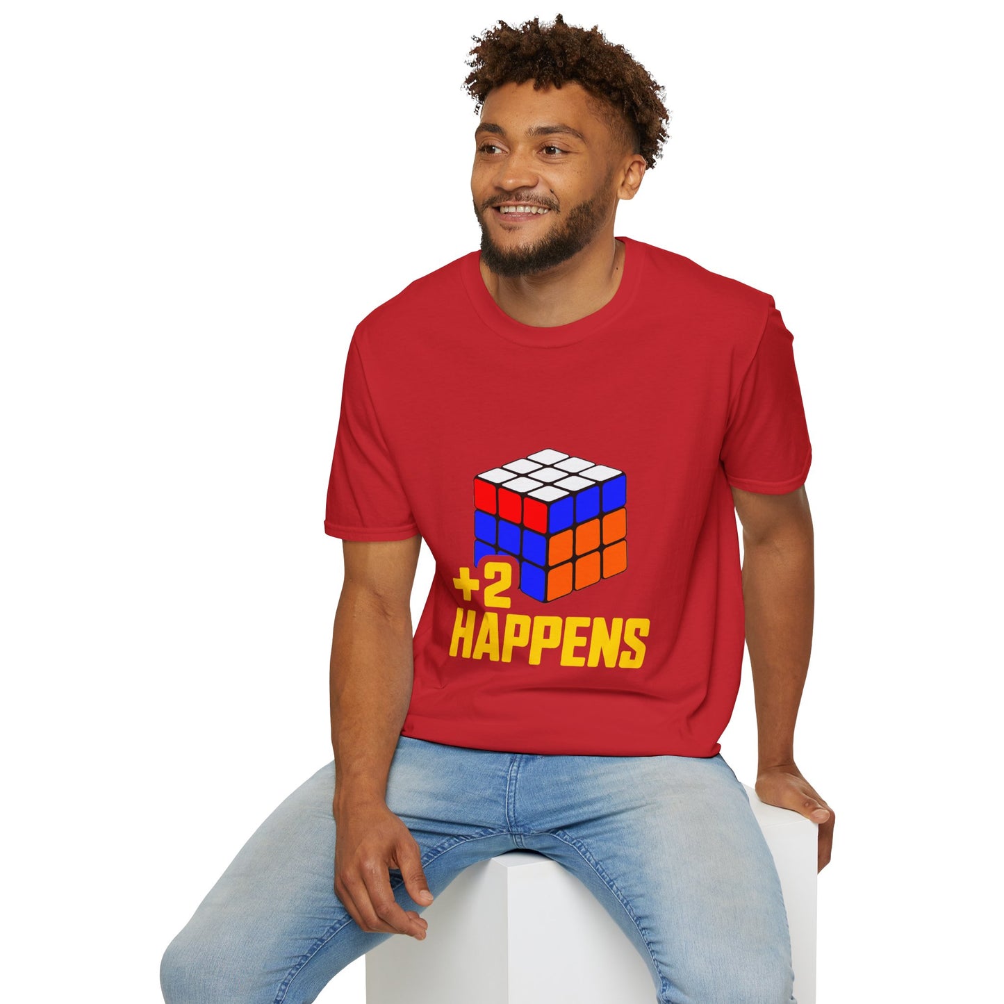 +2 Happens Unisex Graphic Softstyle T-Shirt