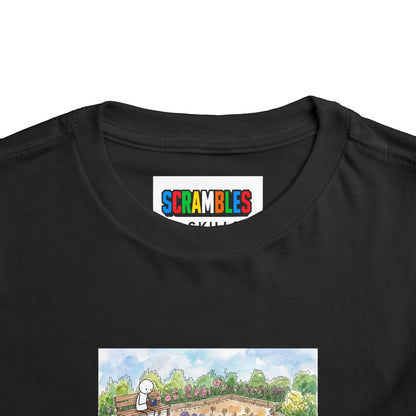 Garden Watercolor  - Rubik's Cube Art Toddler Short Sleeve T-Shirt