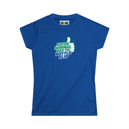 Just a Normal Day to Bottle Flip Women's Softstyle T-Shirt