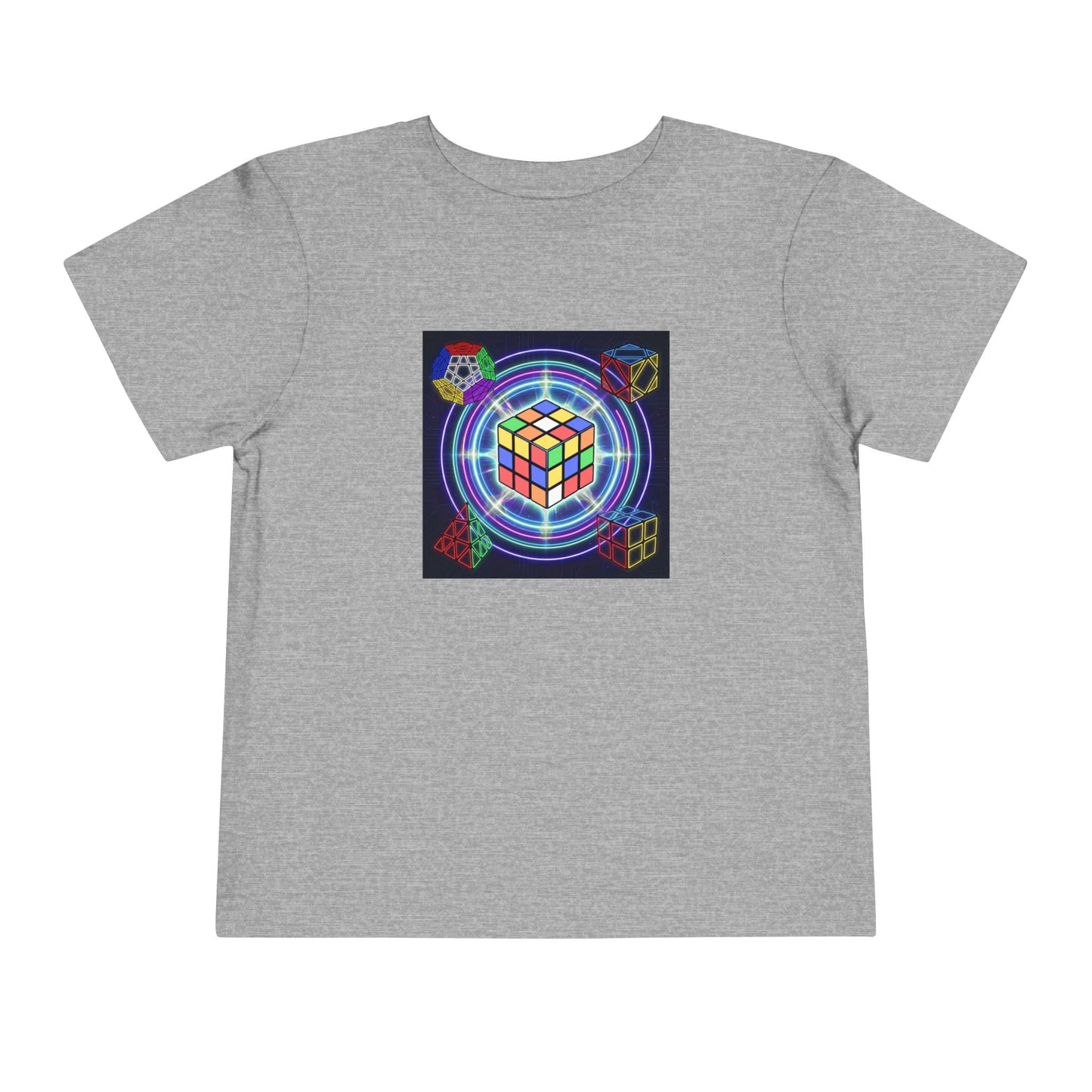Cosmic Charge - Rubik's Cube Art  Toddler Short Sleeve T-Shirt